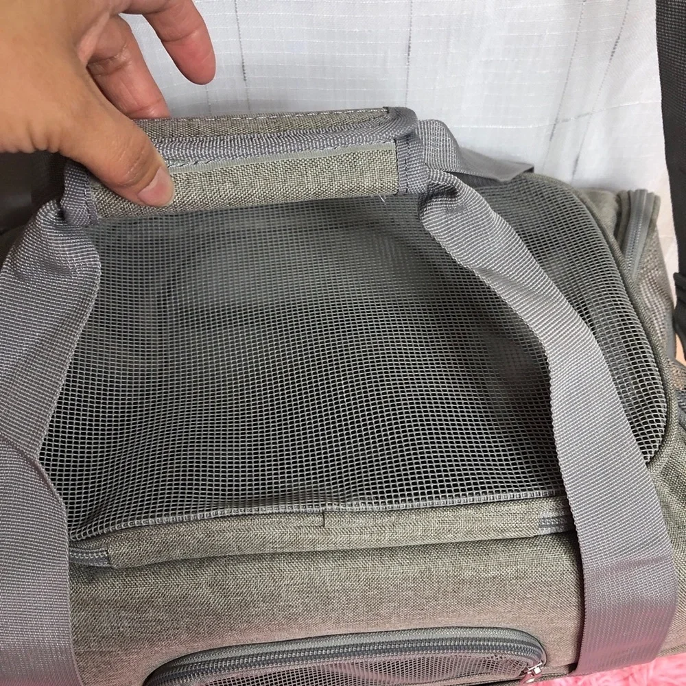 NWOT Gray Cat Carrier Dog Carrier Pet Carrier Small Medium Cats Dogs Puppy